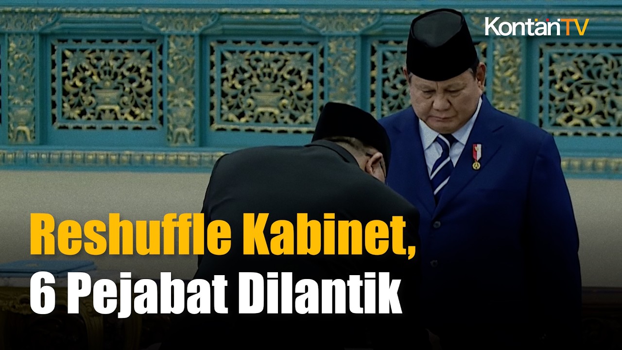 Reshuffle Kabinet! Prabowo Lantik 6 Pejabat Baru di Istana