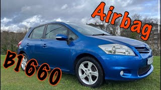 Toyota Auris Airbag light B1660