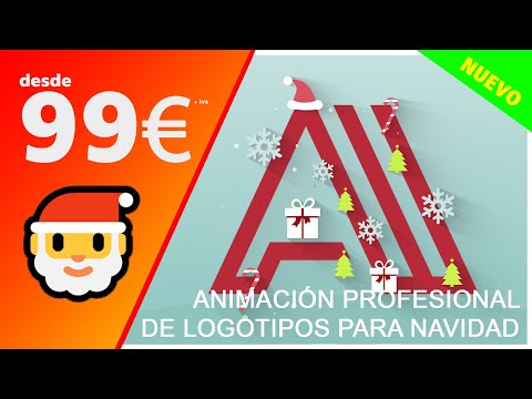 Felicitacion de navidad Logo Decorado AL029 🔝 TU LOGO NAVIDEÑO ANIMADO DESDE 99€ 🔝 ANIMARLOGO.COM