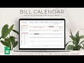 Bill Calendar Spreadsheet - Haye Creatives Bill Calendar Spreadsheet