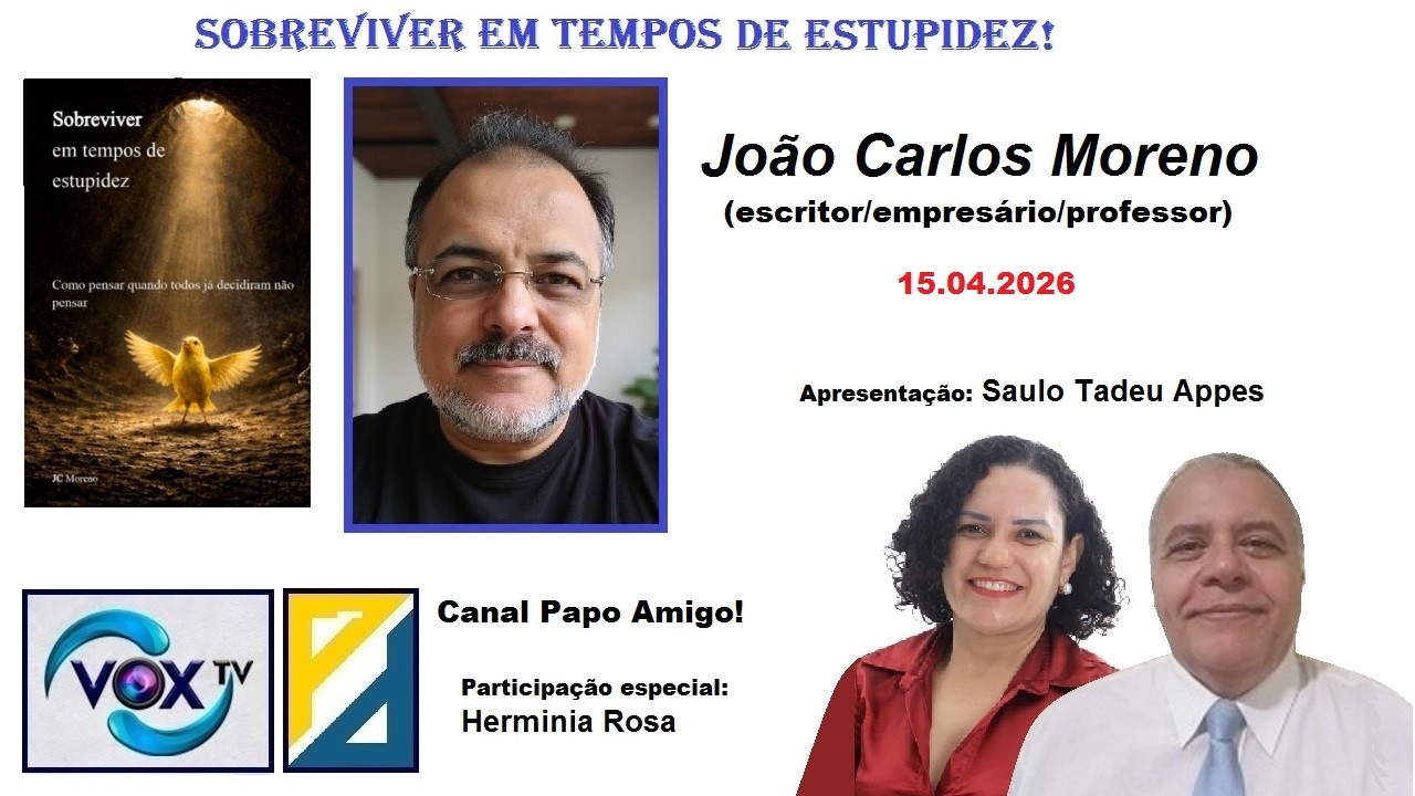 Sobreviver quando a conversa vira campo de batalha — Sobreviver em Tempos de Estupidez, conversa com JC Moreno