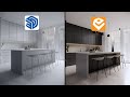 Kitchen Rendering For Complete Beginners Sketchup And Enscape