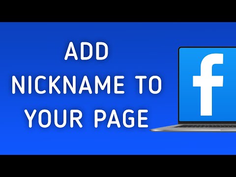 How To Add Nickname To Your Page On Facebook App On PC (New Update)