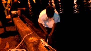 preview picture of video 'Righting a capsized boat. Part 1 of 2'