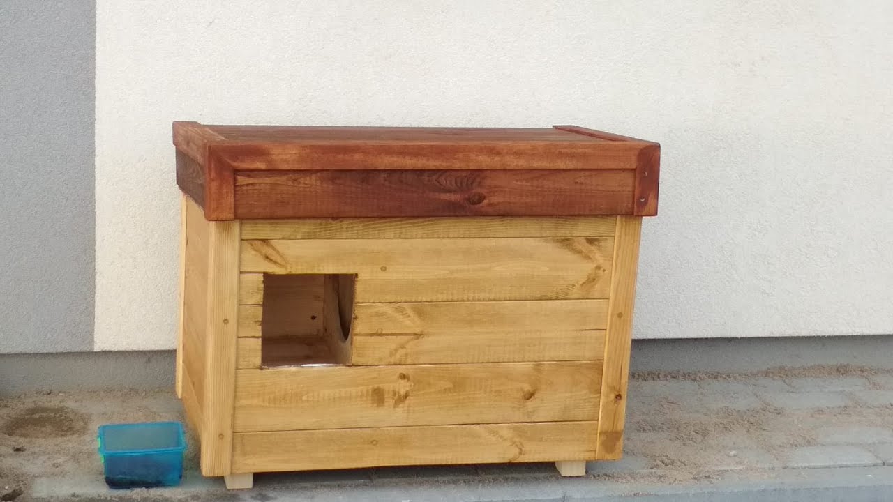 Koci domek, budowa podgrzewanego domu dla dzikiego kota