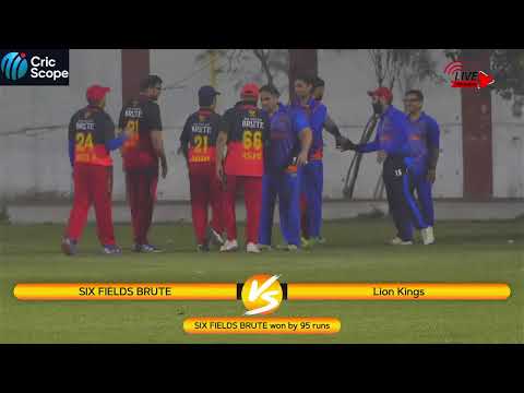 SIX FIELDS BRUTE VS LION KINGS// SEMIFINAL// SUPER DADS WINTER CUP// T20 // PGDAV COLLEGE
