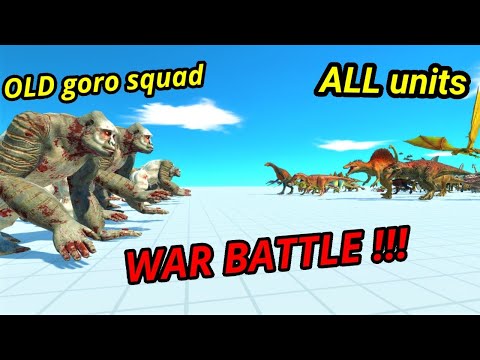 WAR !! OLD goro army vs ALL units ARBS Animal Revolt Battle Simulator