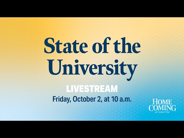 Thumbnail for video titled: Cedarville University State of the University | 2026