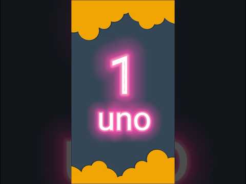 الأرقام باللغة الإسبانية من(10-1)//تعلم الاسبانية_learn spanish🇪🇸 #اسباني  #تعلم_الاسبانية #الأرقام