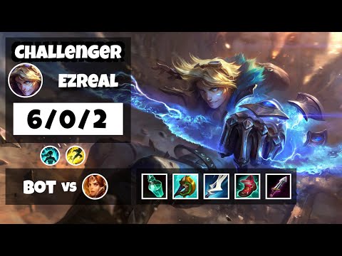Ezreal Gameplay Challenger Replay S11 - 11.14 Bot Lane (6/0/2) - BR