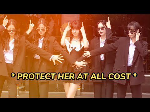 Eunchae and her *overprotective* bodyguards.