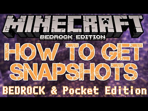 A MrKCDavis - Minecraft LPs - 📷 How To Play Snapshots and Beta Version of Minecraft on Bedrock and Pocket Edition 📷