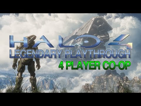 Halo 4 Mega-Movie Full Legendary Playthrough 4 Player Co-Op