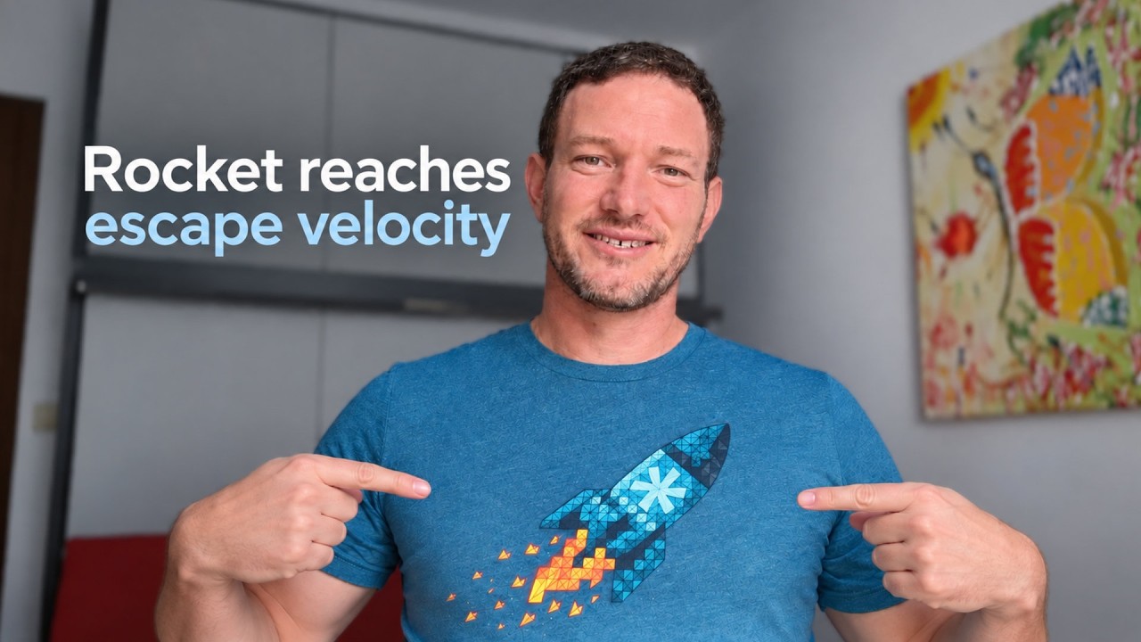 Rocket reaches escape velocity