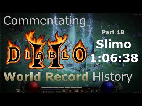 Commentating Diablo 2 World Record History - Part 18 - 1:06:38 by Slimo (Sorceress)