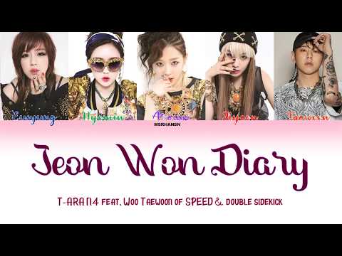 T-ARA N4 feat. Woo Taewoon of SPEED & Double Sidekick - Jeonwon Diary [HanRomEng] Color Coded Lyrics