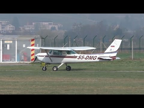 Cessna 152 takeoff at Maribor Airport | S5-DMG
