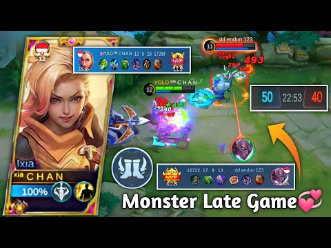 New Hero Ixia Vs Karrie in Late Game💞Who Will Win?| Build Ixia Tersakit 2023 | Ixia Mlbb