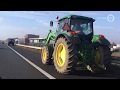 Trekkers verzamelen zich langs A18
