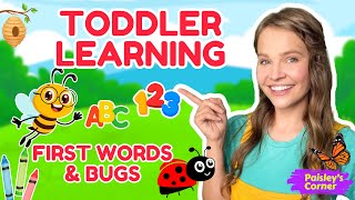 Baby & Toddler Learning Video - Learn Colors, Counting & First Words for Babies with Bugs