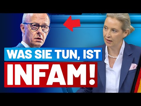 Alice Weidel reads the riot act to Merz! - AfD parliamentary group in the Bundestag