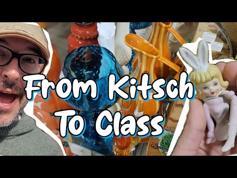 From Kitsch To Class Vintage Shopping | Antique Mall Shop With Me | Second Hand Reseller