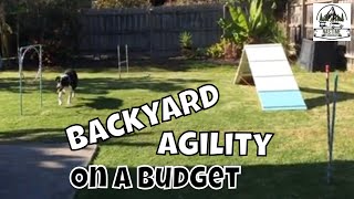 DIY Backyard Dog Agility Training Course on a Budget