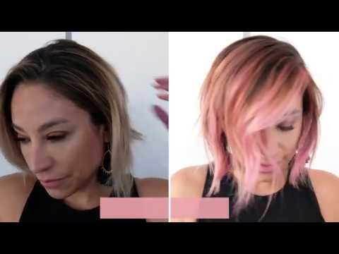 How to Rose Gold Balayage Tutorial