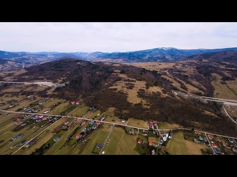 Milówka - Budowa ekspresówki S1 | Wiadukt i Tunel z lotu ptaka