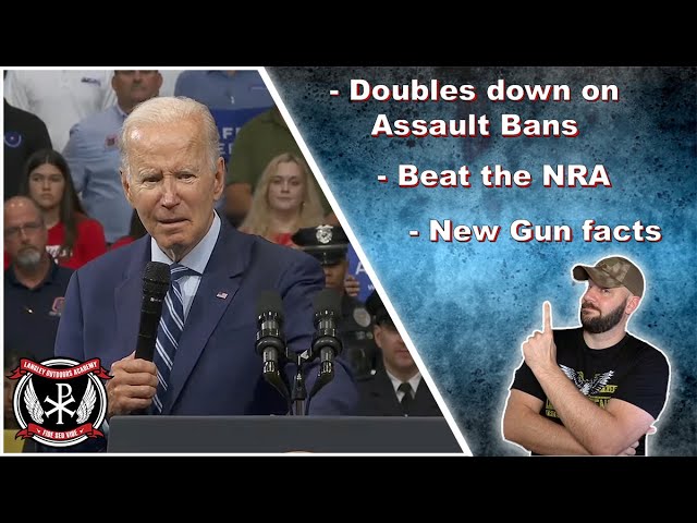 Biden DOUBLES DOWN on Assault Weapons Ban in Anti-gun speech today... What you need to know...