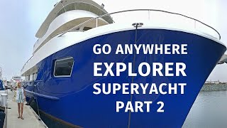 $8,900,000 ALLSEAS 92 EXPEDITION Explorer SuperYacht Tour Liveaboard AROUND THE WORLD Yacht PART II