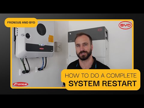 How To Do A Complete System Restart (Fronius & BYD) | SnapSolar