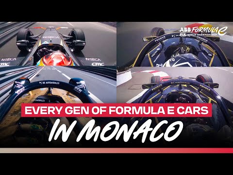 Every Generation of Formula E Car at Monaco | 2025 Monaco E-Prix
