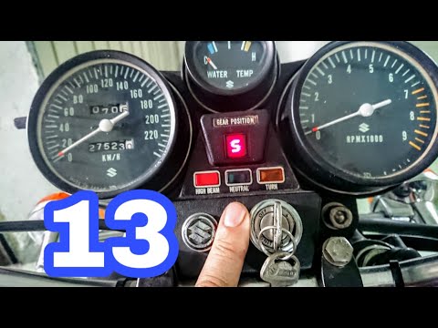 13🤯Sincronizar Indicador de Marchas y cambiar Aceite y Refrigerante SUZUKI GT 750