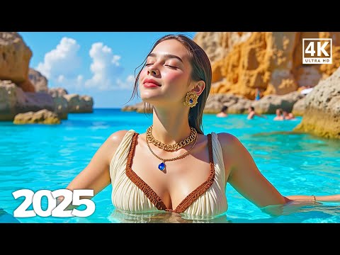 Summer Relaxing Vibes 4K UHD 2025 🌴 Chill Tropical Deep House Mix for TV Relaxation | Deep Paradise