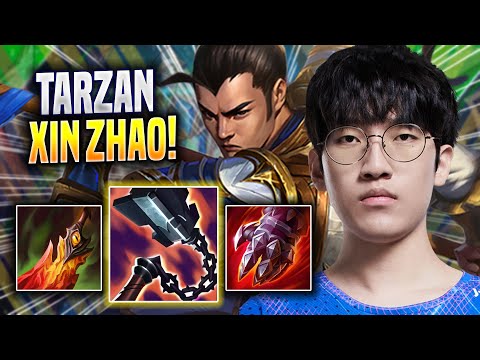 TARZAN IS A MONSTER WITH XIN ZHAO! - LNG Tarzan Plays Xin Zhao JUNGLE vs Lee Sin! | Season 2022