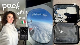 pack my carry on with me | packing for my italy trip 2023