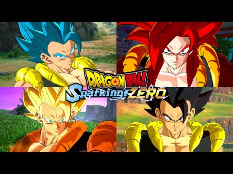 Dragon Ball Sparking Zero - All Gogeta Transformations, Supers & Ultimates (4K 60FPS)