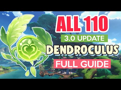 How to: GET ALL 110 DENDROCULUS SUMERU 3.0 COMPLETE GUIDE FULL TUTORIAL | Genshin Impact
