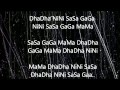 Mere dholna-Full lyric (corrected)(sargam)+english translation.shreya&m.g. sreekumar.