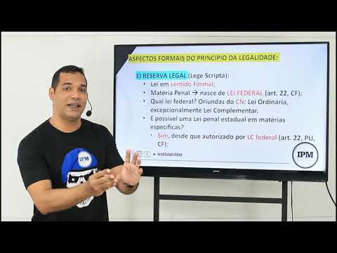 Direito Penal - Dica dos aspectos formais do princípio da legalidade