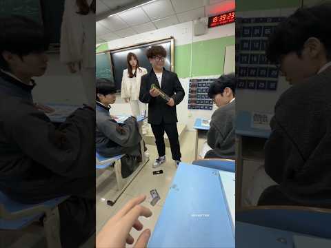 At the start of the exam, the teacher breaks his phone, shocking students...