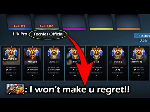 Why did 11k mmr pro first pick Techies Official over 10k mmr? | I won't make you regret 🔥