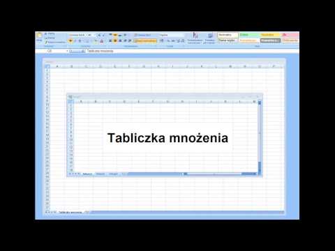 Jak zrobić tabliczkę mnożenia w excel