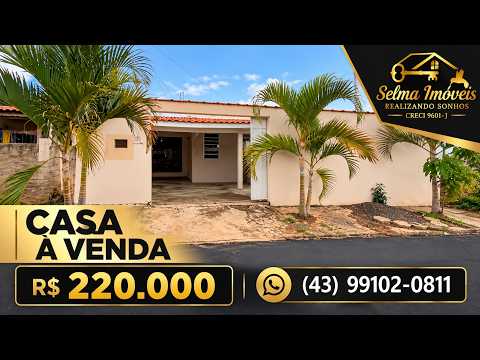CASA BOA OPORTUNIDADE PRÓXIMO DO CENTRO JABOTI PARANÁ POR APENAS R$ 220.000,00