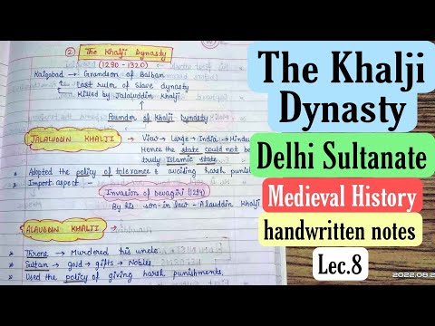 The Khalji Dynasty || Delhi Sultanate || Medieval History || Lec. 8 || An Aspirant !