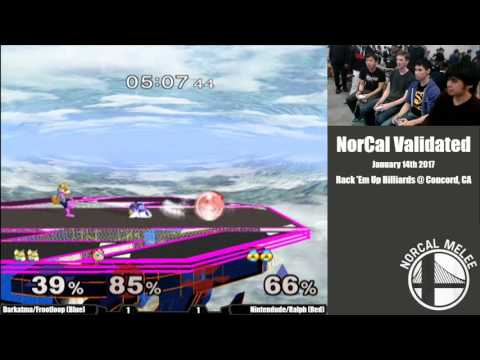 NorCal Validated #1 Doubles Losers Finals DarkAtma / Frootloop (Blue) vs Nintendude / Ralph (Red)