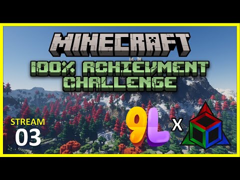 EPIC Minecraft 100% Achievements Day 3 Stream!
