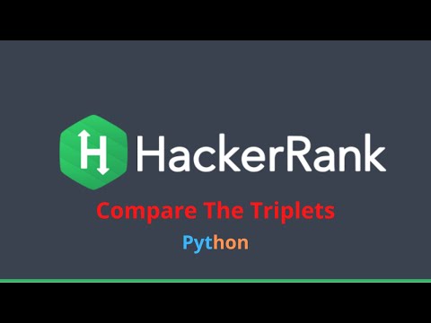 2 Hackerrank Compare The Triplets Python