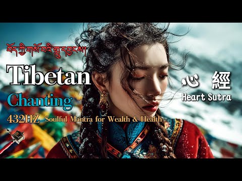 Spiritual Tibetan Chant | Heart Sutra: Gain Inner Peace, Reduce Pain, Fear & Worries #疗愈佛乐 #心经